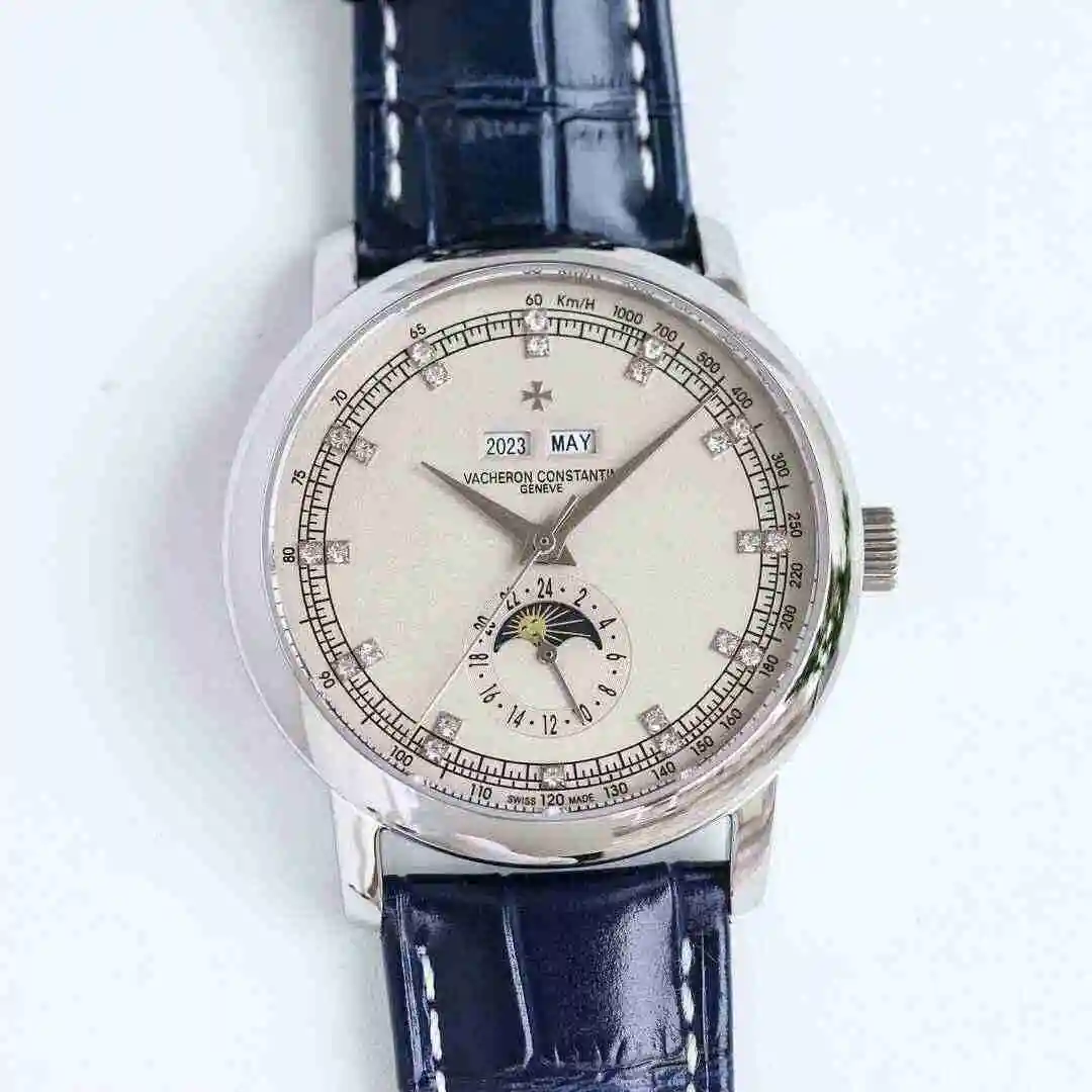General Watches Vacheron Constantin Jiangshi Danton Watch Men's Watch Paired with Original Fully Automatic Mechanical Movement, Top Grade 316 Precision Steel Case with Mineral Super Strong Mirror Diameter 40mm kk011500 view 8