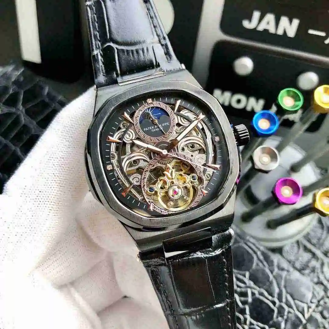 General Watches Patek Philippe Watch Men's Watch Paired with Original Fully Automatic Mechanical Movement Top Grade 316 Precision Steel Case Case with Mineral Super Strong Mirror Diameter 42mm KK05250 3 view 5