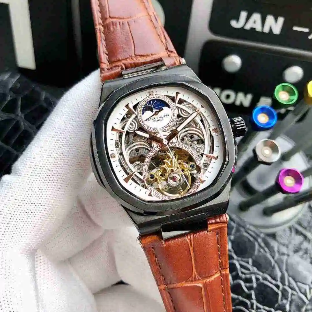 General Watches Patek Philippe Watch Men's Watch Paired with Original Fully Automatic Mechanical Movement Top Grade 316 Precision Steel Case Case with Mineral Super Strong Mirror Diameter 42mm KK05250 3 view 6