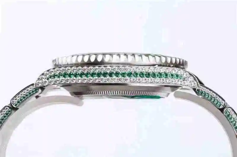 General Watches Rolex 904 Steel Water Ghost Luxury Full Diamond Special Edition! 40mm surface diameter Watch view 4