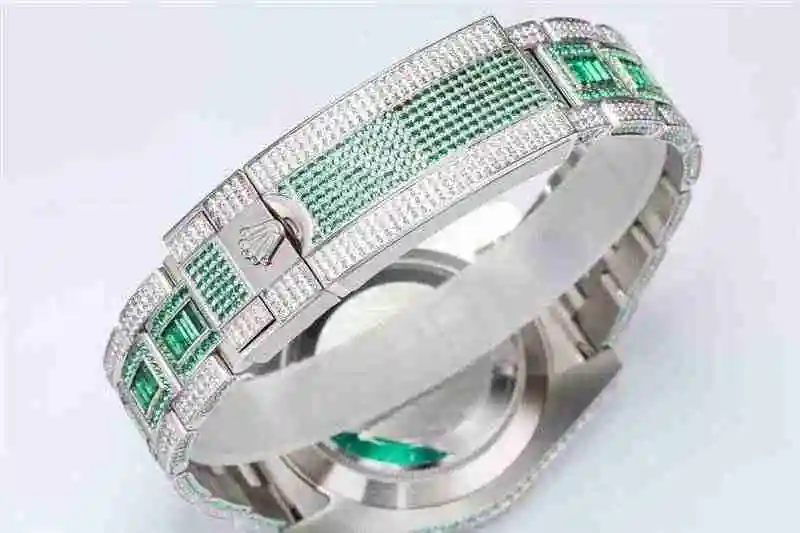 General Watches Rolex 904 Steel Water Ghost Luxury Full Diamond Special Edition! 40mm surface diameter Watch view 5