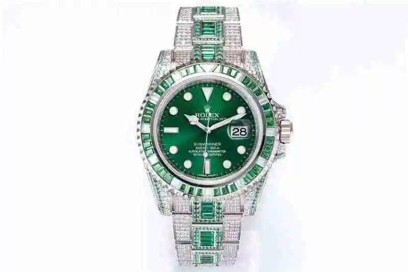 General Watches Rolex 904 Steel Water Ghost Luxury Full Diamond Special Edition! 40mm surface diameter Watch view 6