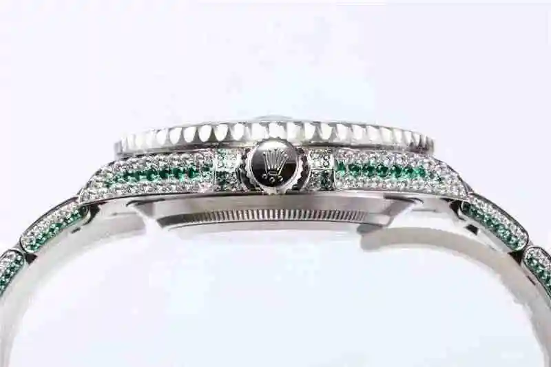 General Watches Rolex 904 Steel Water Ghost Luxury Full Diamond Special Edition! 40mm surface diameter Watch view 7