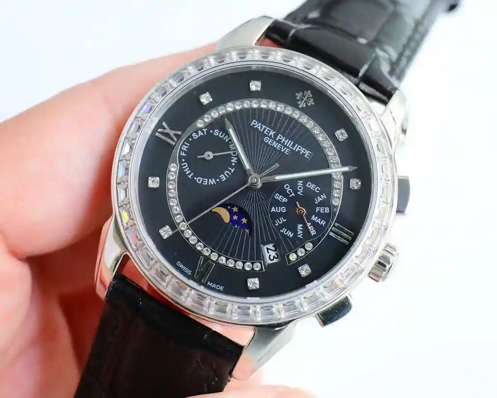 General Watches Patek Philippe Patek@Philippe watch men's watch with original fully automatic mechanical movement top 316 stainless steel case strap mineral super mirror diameter 42mm KK view 7
