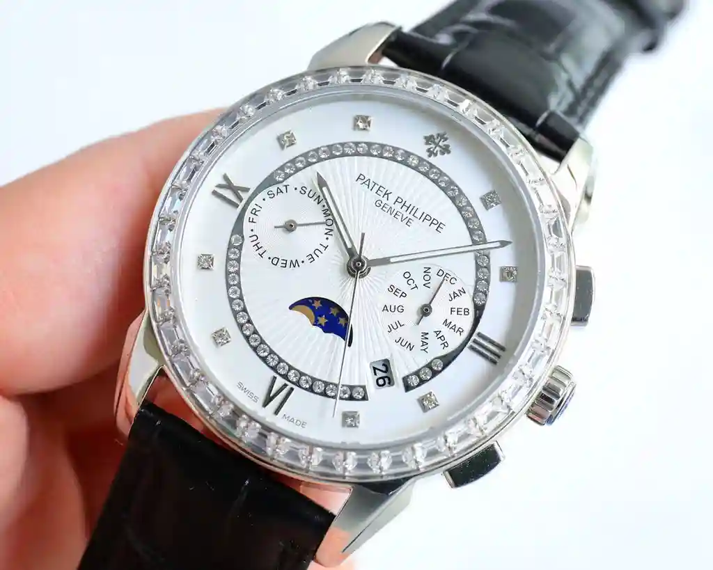 General Watches Patek Philippe Patek@Philippe watch men's watch with original fully automatic mechanical movement top 316 stainless steel case strap mineral super mirror diameter 42mm KK view 8