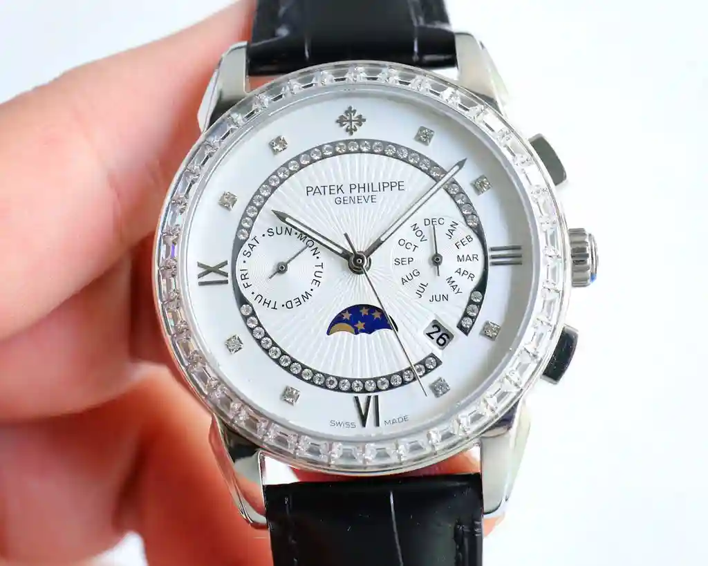 General Watches Patek Philippe Patek@Philippe watch men's watch with original fully automatic mechanical movement top 316 stainless steel case strap mineral super mirror diameter 42mm KK view 9