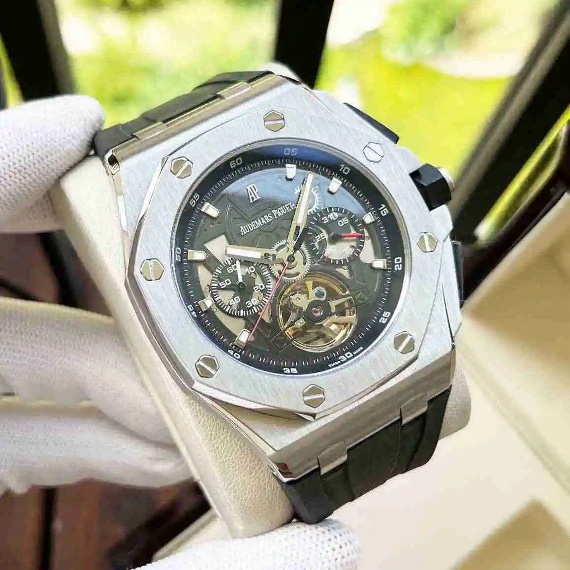 General Watches Audemars Piguet Aibi Watch Men's Watch Paired with Original Fully Automatic Mechanical Movement, Top Grade 316 Precision Steel Case with Mineral Super Strong Mirror Diameter 44mm KK06800 view 7