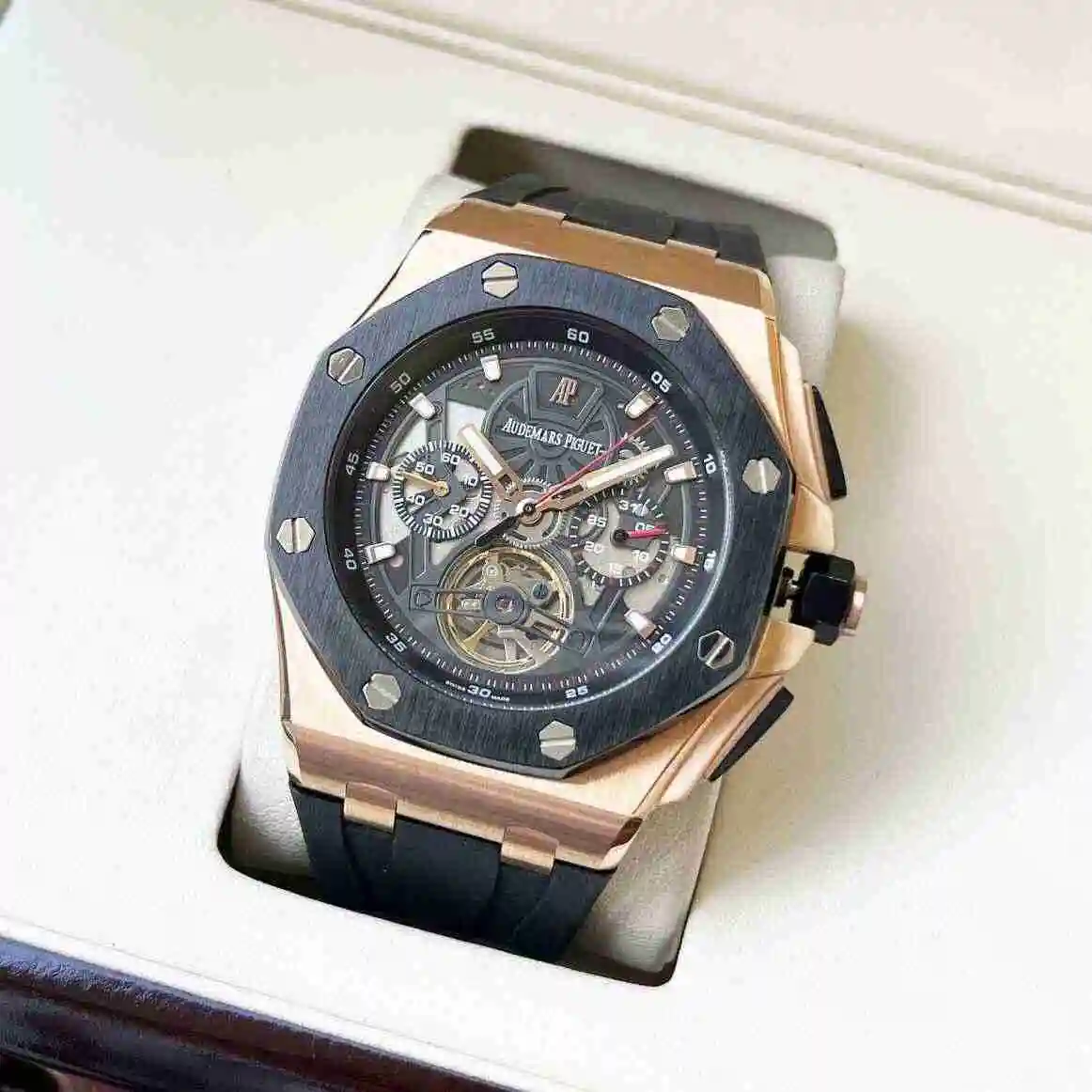 General Watches Audemars Piguet Aibi Watch Men's Watch Paired with Original Fully Automatic Mechanical Movement, Top Grade 316 Precision Steel Case with Mineral Super Strong Mirror Diameter 44mm KK06800 view 9