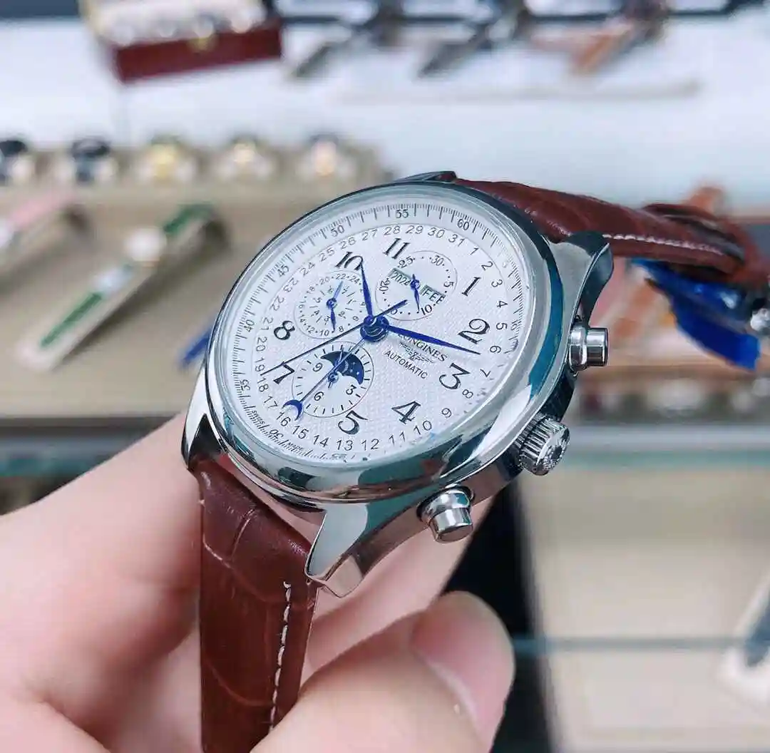 General Watches Longines Watch Men's Watch Paired with Original Fully Automatic Mechanical Movement Top Grade 316 Precision Steel Case with Mineral Super Strong Mirror Diameter 40mm KK02850 view 2