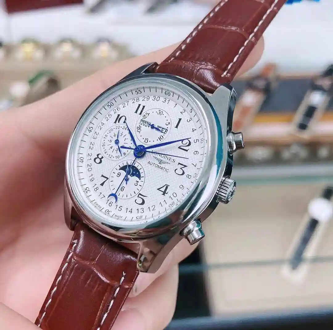 General Watches Longines Watch Men's Watch Paired with Original Fully Automatic Mechanical Movement Top Grade 316 Precision Steel Case with Mineral Super Strong Mirror Diameter 40mm KK02850 view 6
