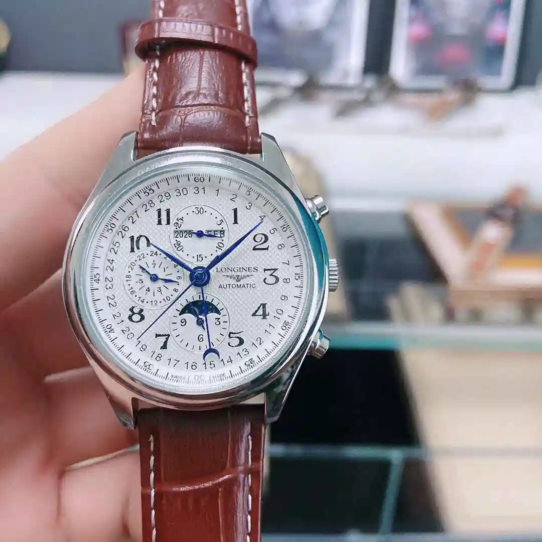 General Watches Longines Watch Men's Watch Paired with Original Fully Automatic Mechanical Movement Top Grade 316 Precision Steel Case with Mineral Super Strong Mirror Diameter 40mm KK02850 view 8