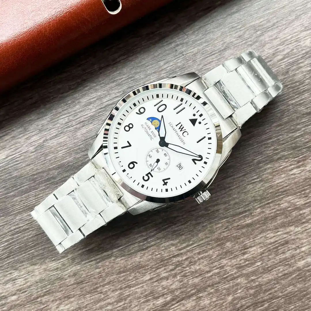 General Watches IWC Watch Wan@ men's watch with original fully automatic mechanical movement, top-grade 316 stainless steel case and strap, mineral super mirror, diameter 42mm KK05250 view 7