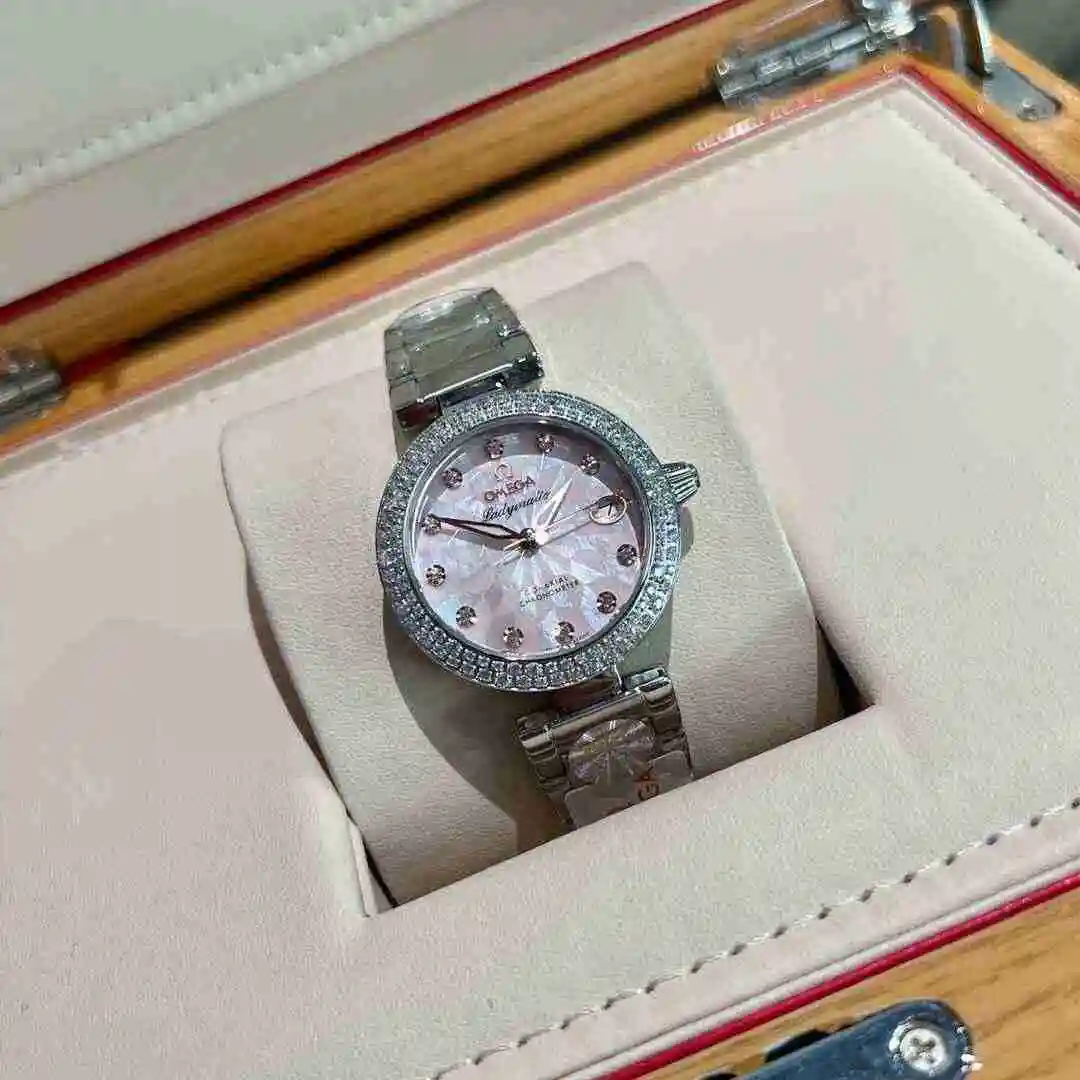 General Watches Omega Watch Women's Watch Paired with Original Fully Automatic Mechanical Movement Top Grade 316 Precision Steel Case with Mineral Super Strong Mirror Diameter 30mm KK03050 4 view 3