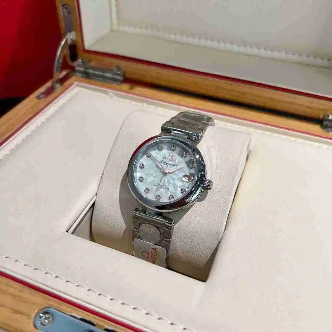 General Watches Omega Watch Women's Watch Paired with Original Fully Automatic Mechanical Movement Top Grade 316 Precision Steel Case with Mineral Super Strong Mirror Diameter 30mm KK03050 4 view 5