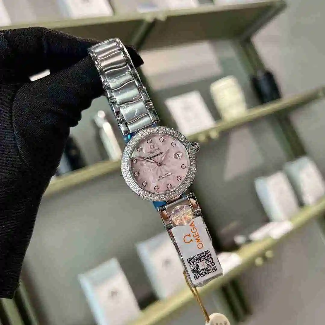 General Watches Omega Watch Women's Watch Paired with Original Fully Automatic Mechanical Movement Top Grade 316 Precision Steel Case with Mineral Super Strong Mirror Diameter 30mm KK03050 4 view 7