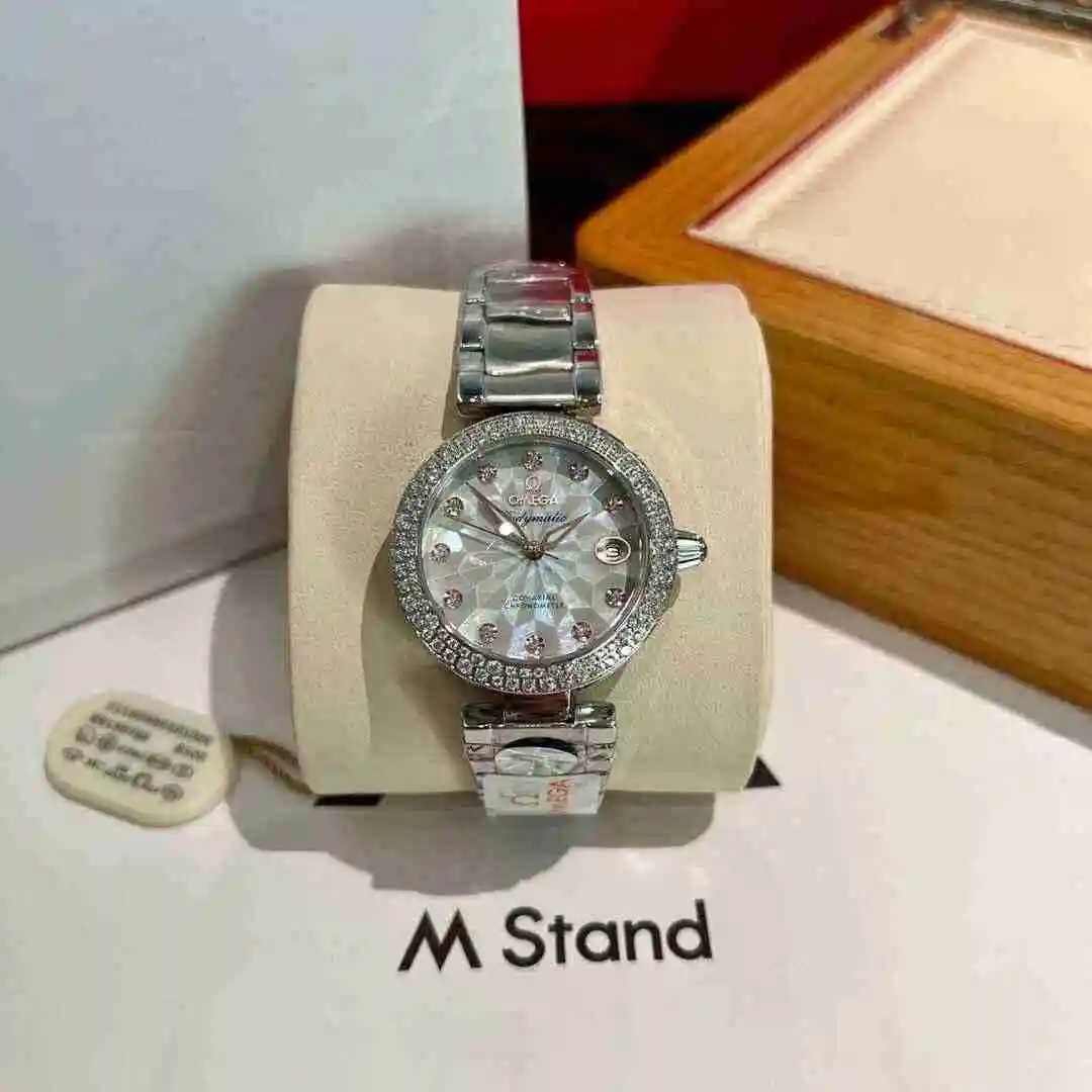 General Watches Omega Watch Women's Watch Paired with Original Fully Automatic Mechanical Movement Top Grade 316 Precision Steel Case with Mineral Super Strong Mirror Diameter 30mm KK03050 4 view 8