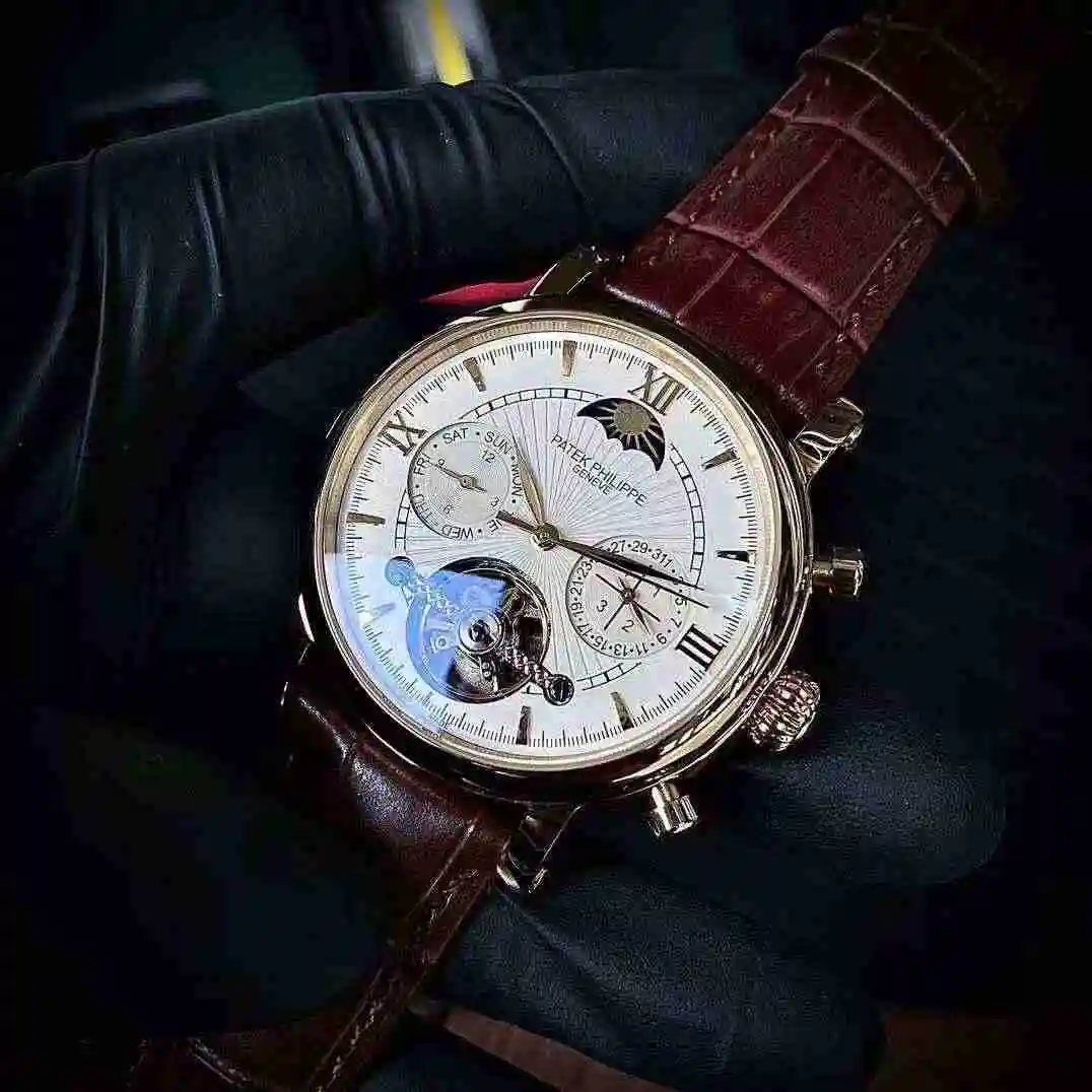 General Watches Patek Philippe Watch Men's Watch Paired with Original Fully Automatic Mechanical Movement Top Grade 316 Precision Steel Case Case with Mineral Super Strong Mirror Diameter 43mm KK04650 view 3