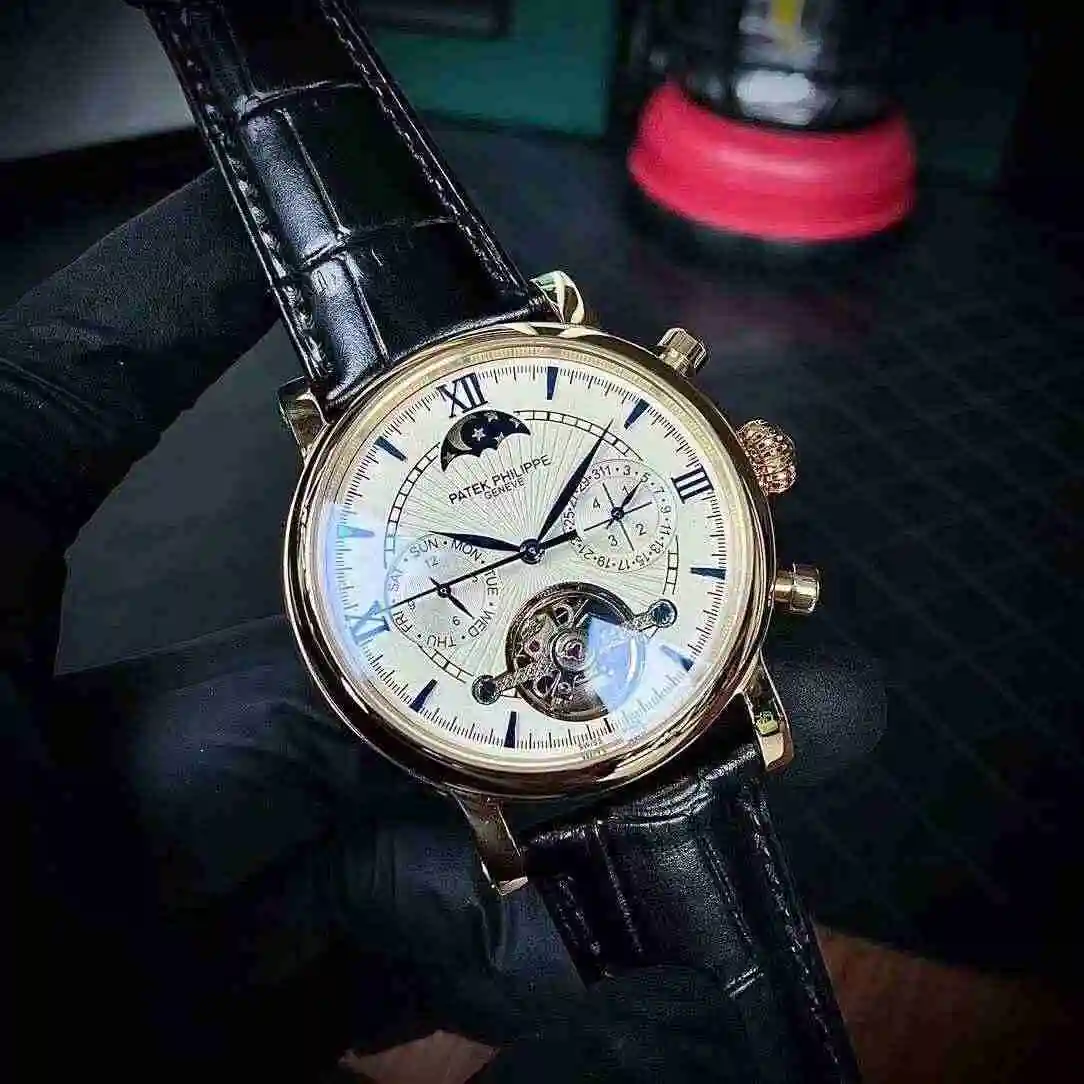 General Watches Patek Philippe Watch Men's Watch Paired with Original Fully Automatic Mechanical Movement Top Grade 316 Precision Steel Case Case with Mineral Super Strong Mirror Diameter 43mm KK04650 view 4