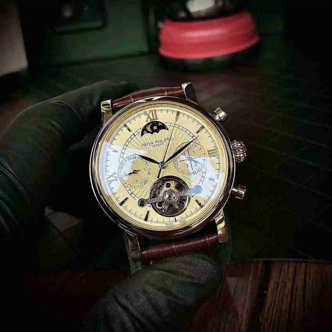 General Watches Patek Philippe Watch Men's Watch Paired with Original Fully Automatic Mechanical Movement Top Grade 316 Precision Steel Case Case with Mineral Super Strong Mirror Diameter 43mm KK04650 view 6