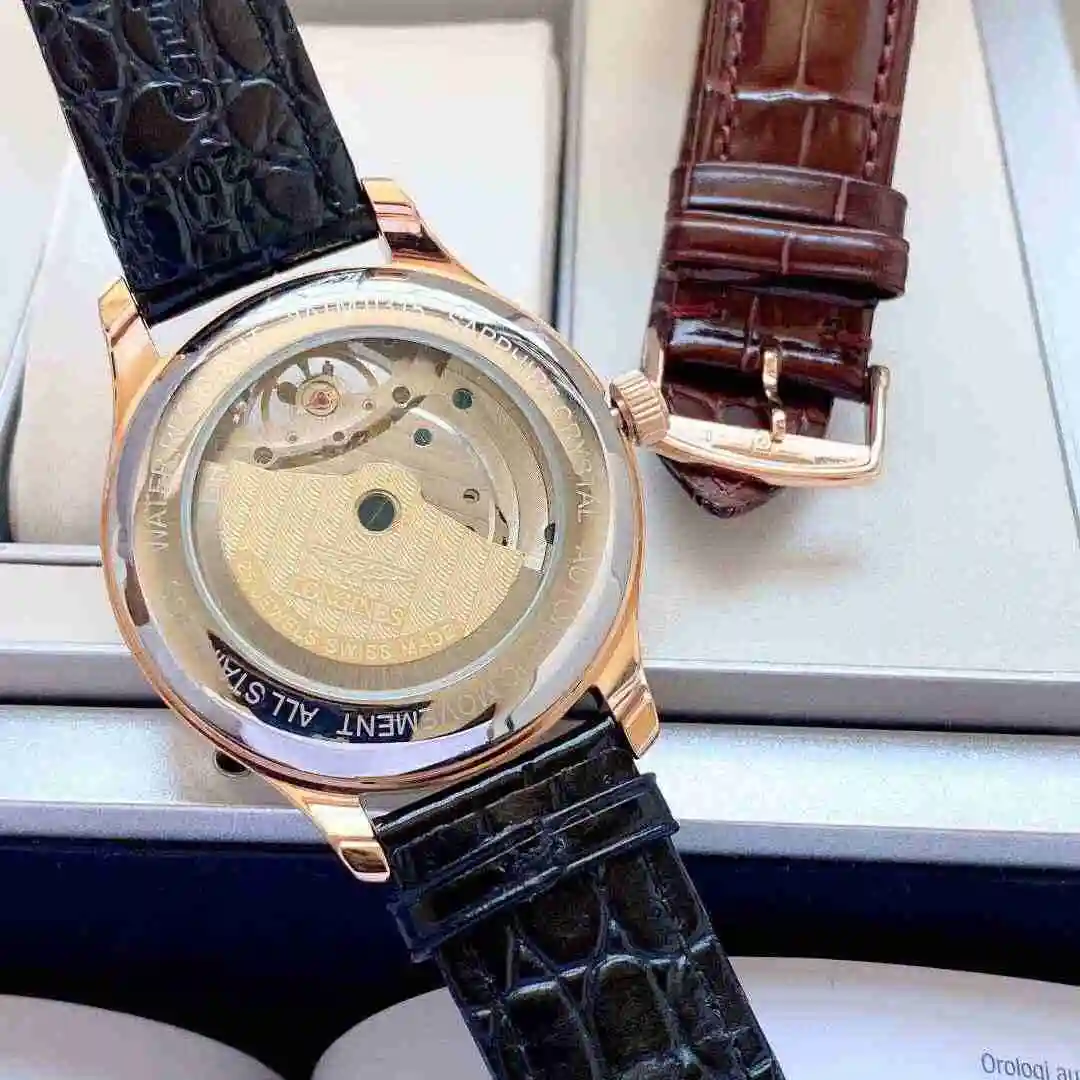 General Watches Longines watch for men with original fully automatic mechanical movement, top grade 316 precision steel case with mineral super strong mirror diameter 42mm KK05600 view 2
