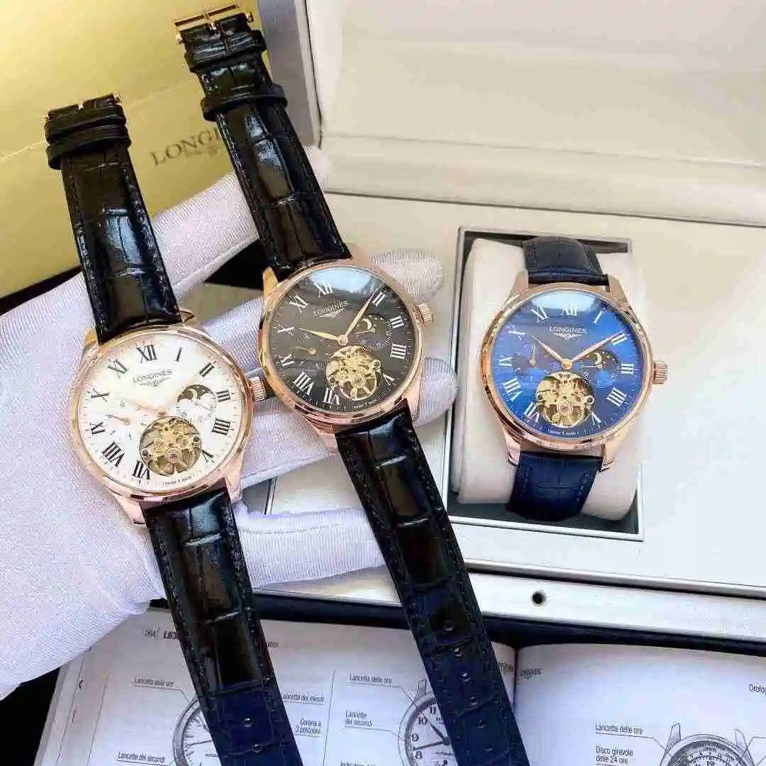 General Watches Longines watch for men with original fully automatic mechanical movement, top grade 316 precision steel case with mineral super strong mirror diameter 42mm KK05600 view 3
