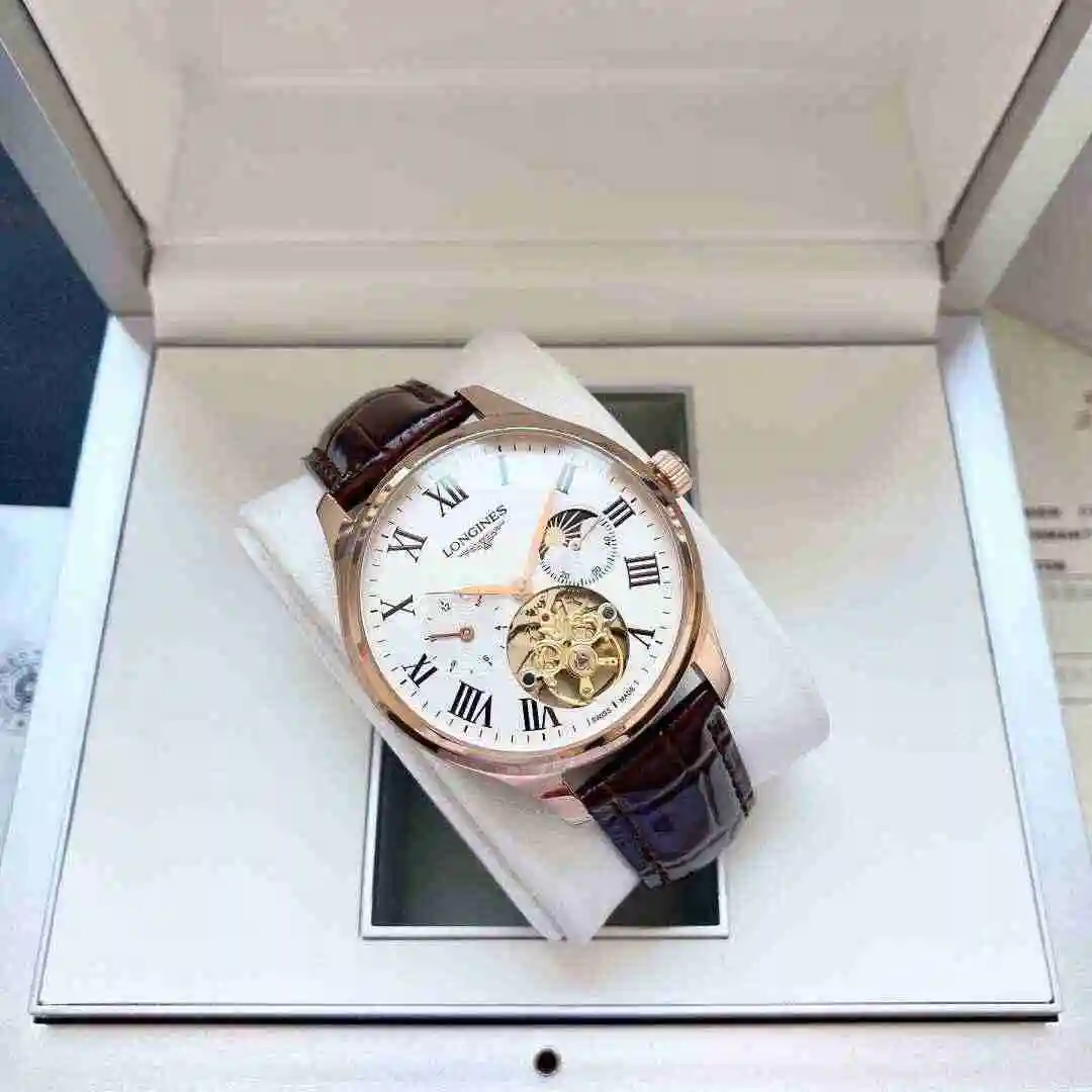 General Watches Longines watch for men with original fully automatic mechanical movement, top grade 316 precision steel case with mineral super strong mirror diameter 42mm KK05600 view 4