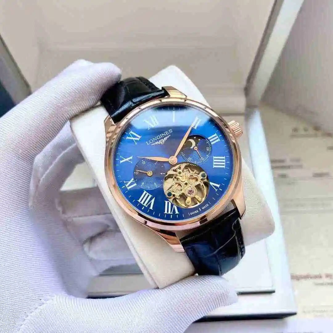 General Watches Longines watch for men with original fully automatic mechanical movement, top grade 316 precision steel case with mineral super strong mirror diameter 42mm KK05600 view 7