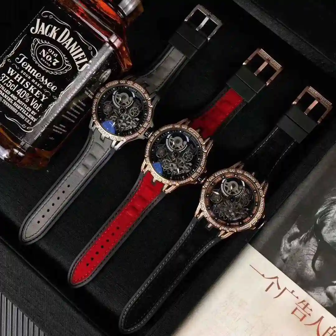 General Watches Roger Dubo Half Diamond White 650 Rose 670 Full Diamond White 750 Rose 770 Watch view 2