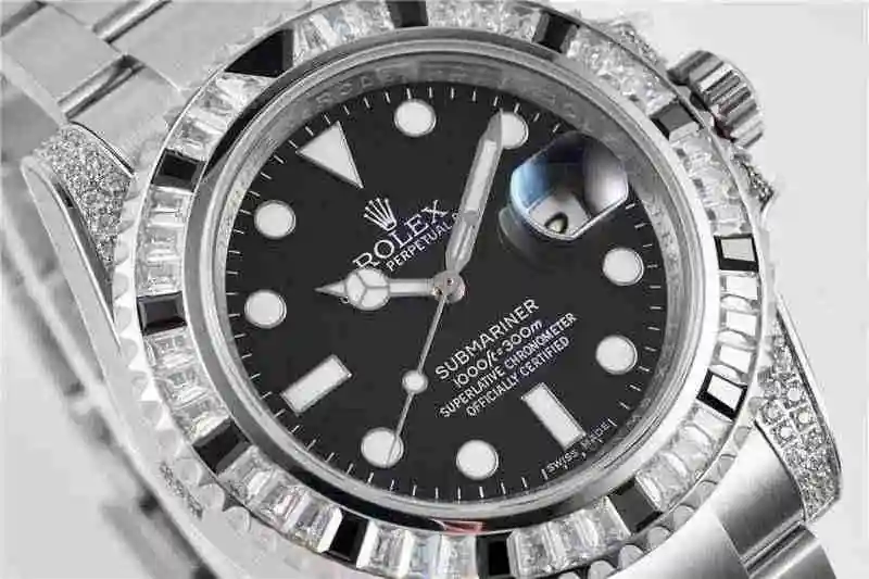 General Watches Rolex SUB Submarine Rear Diamond Customized 40mm Watch view 7