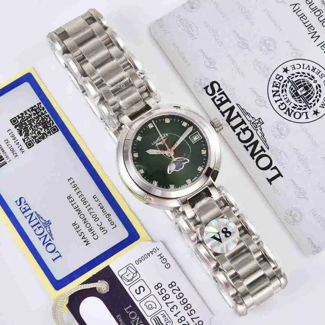 General Watches Longines Watch Women's Watch Paired with Original Fully Automatic Mechanical Movement Top grade 316 Precision Steel Case with Mineral Super Strong Mirror Diameter 30mm KK02450 1 view 7