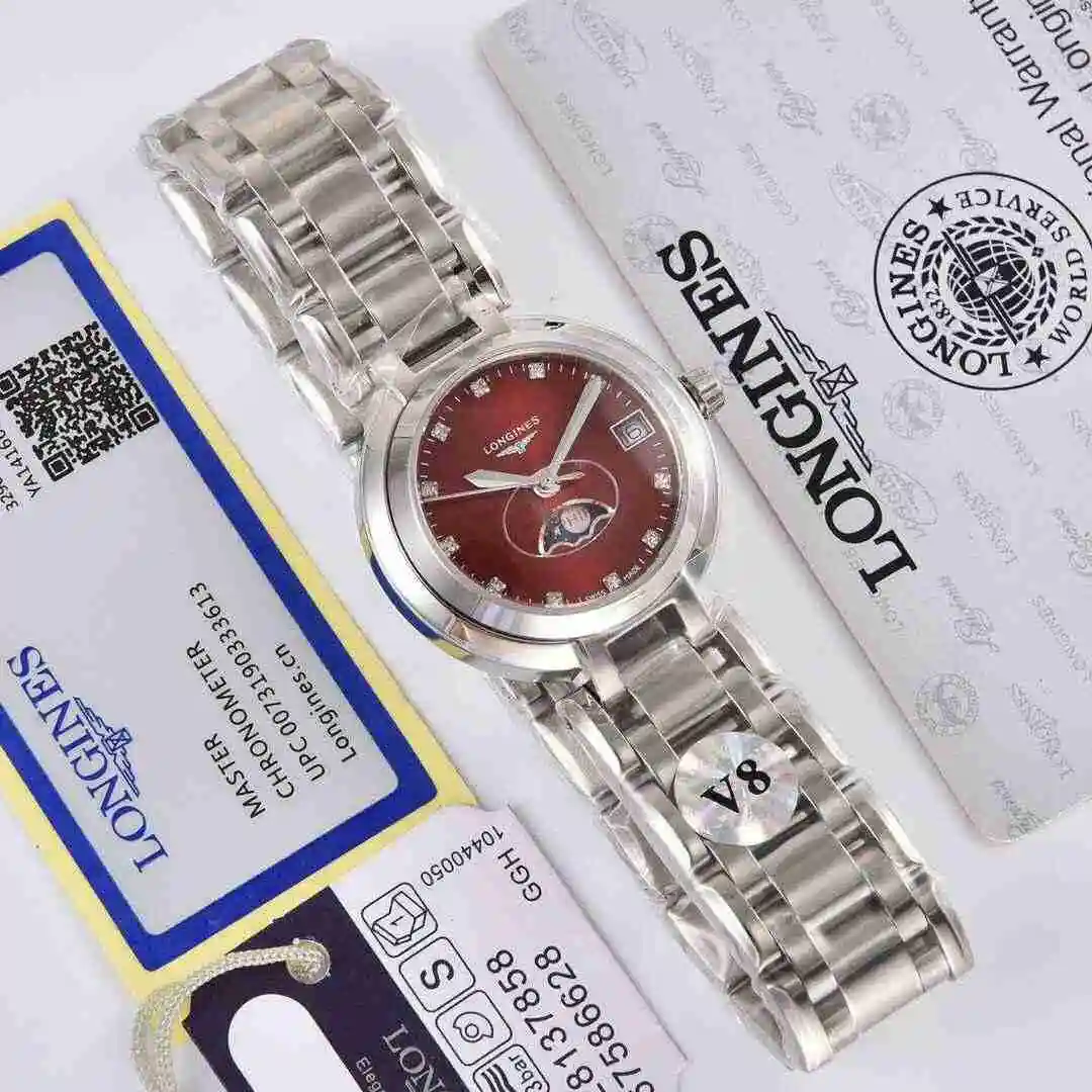 General Watches Longines Watch Women's Watch Paired with Original Fully Automatic Mechanical Movement Top grade 316 Precision Steel Case with Mineral Super Strong Mirror Diameter 30mm KK02450 1 view 8
