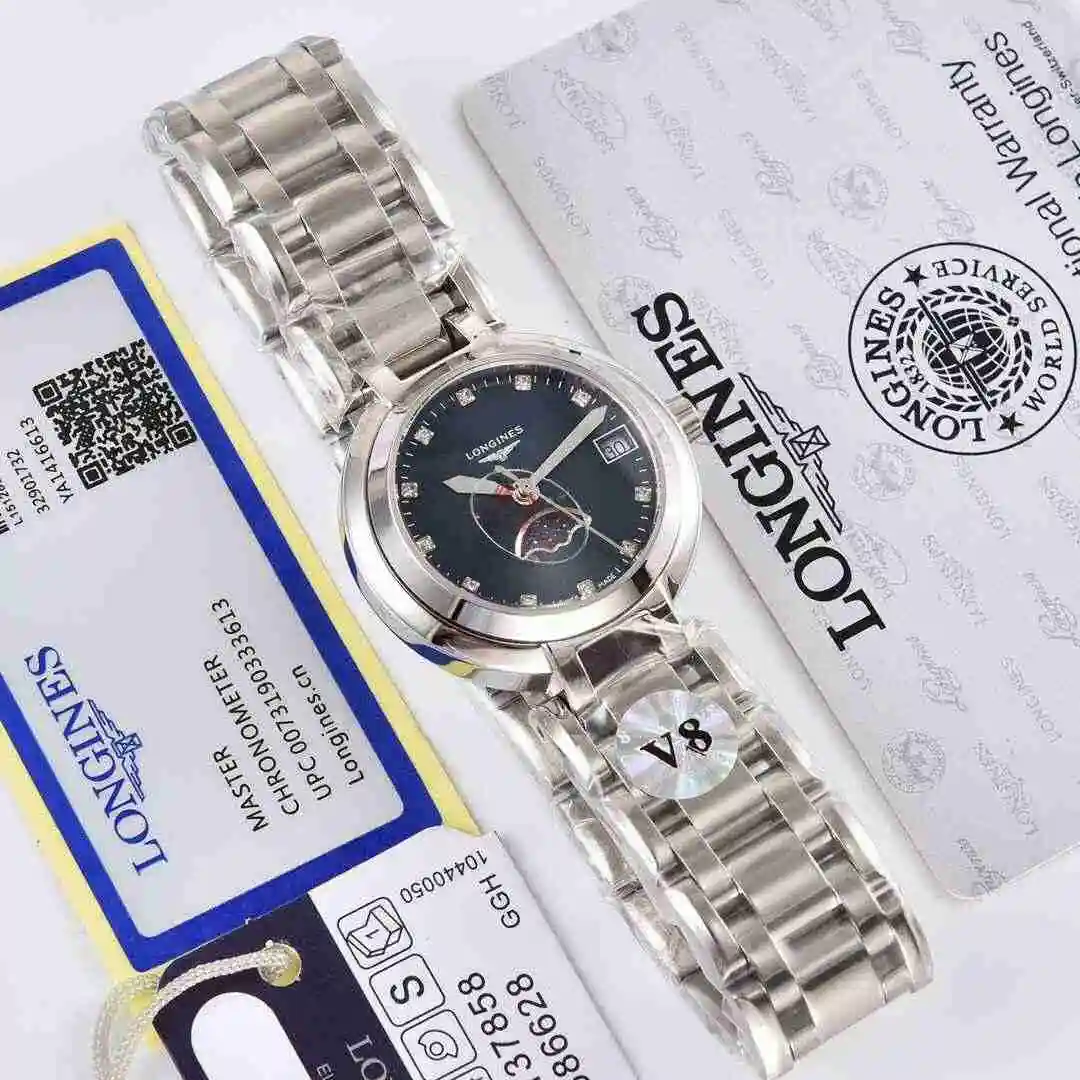 General Watches Longines Watch Women's Watch Paired with Original Fully Automatic Mechanical Movement Top grade 316 Precision Steel Case with Mineral Super Strong Mirror Diameter 30mm KK02450 1 view 9