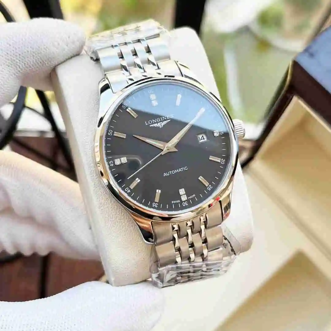 General Watches Longines Watch Men's Watch Paired with Original Fully Automatic Mechanical Movement Top grade 316 Precision Steel Case with Mineral Super Strong Mirror Diameter 40mm KK04450 view 7