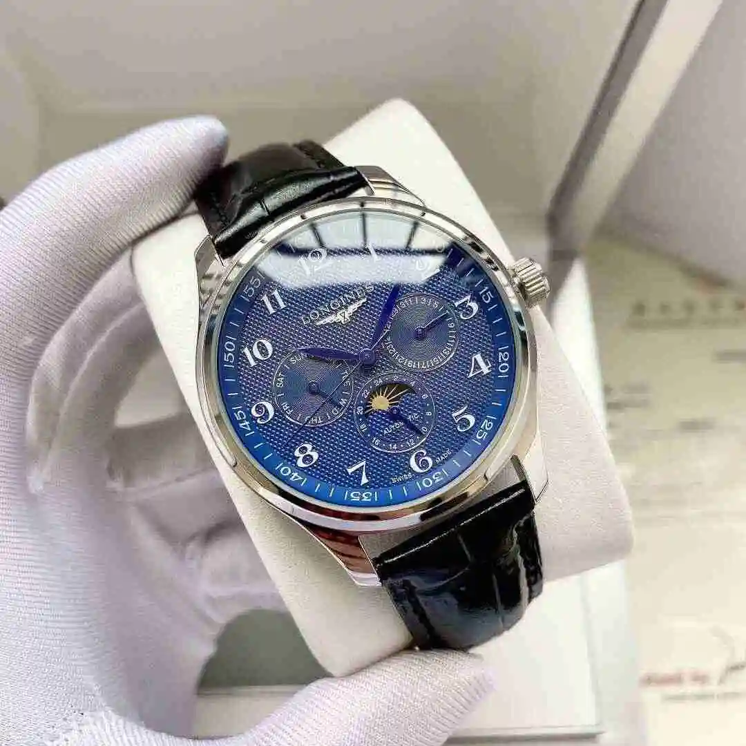 General Watches Longines Watch Men's Watch Paired with Original Fully Automatic Mechanical Movement Top Grade 316 Precision Steel Case with Mineral Super Strong Mirror Diameter 40mm KK05250 2 view 8