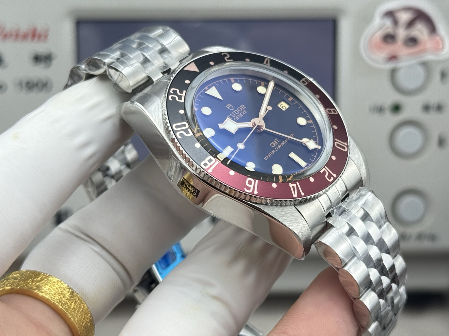 Tudor GMT-Master Gold Tone Watch view 6
