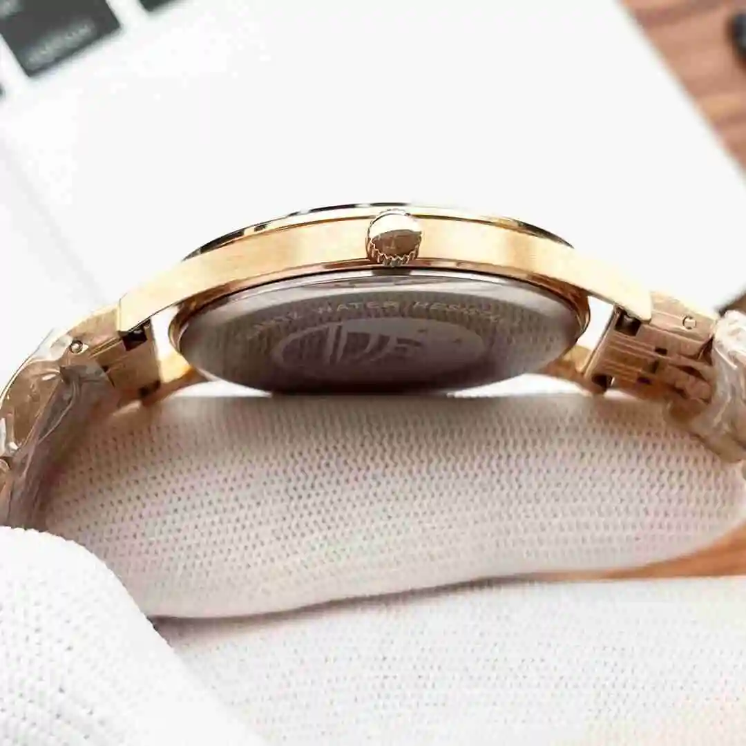 General Watches Omega Watch Couple Watch Paired with Original Fully Automatic Mechanical Movement Top Grade 316 Precision Steel Case Case with Mineral Super Strong Mirror Diameter Male 40mm Female 30mm KK02750 view 5