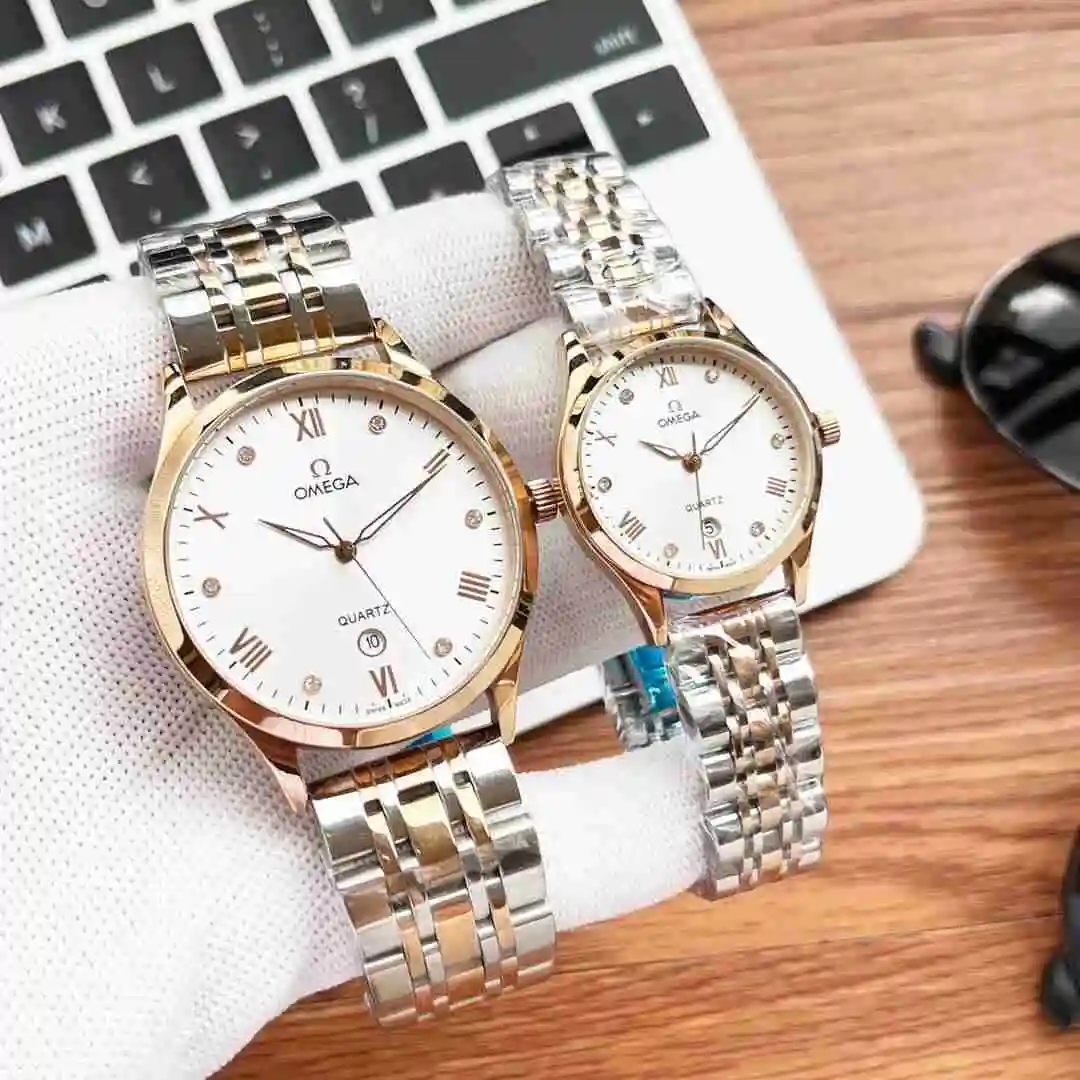 General Watches Omega Watch Couple Watch Paired with Original Fully Automatic Mechanical Movement Top Grade 316 Precision Steel Case Case with Mineral Super Strong Mirror Diameter Male 40mm Female 30mm KK02750 view 7