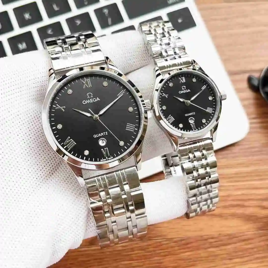 General Watches Omega Watch Couple Watch Paired with Original Fully Automatic Mechanical Movement Top Grade 316 Precision Steel Case Case with Mineral Super Strong Mirror Diameter Male 40mm Female 30mm KK02750 view 9