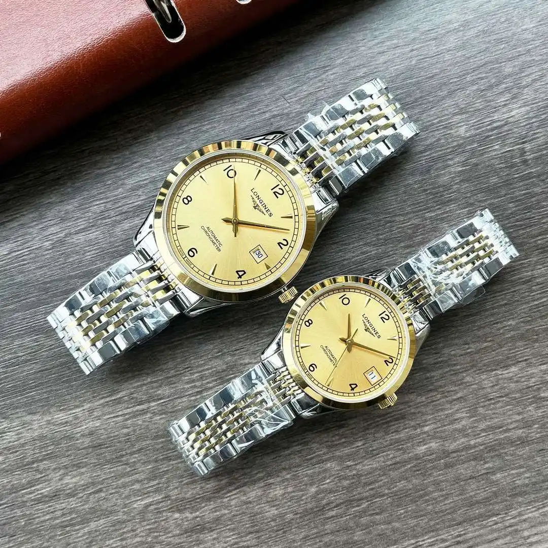 General Watches Longines Watch Lang@Couple Pair Watch with original fully automatic mechanical movement, top 316 stainless steel case and strap, mineral super mirror KK04250 view 5