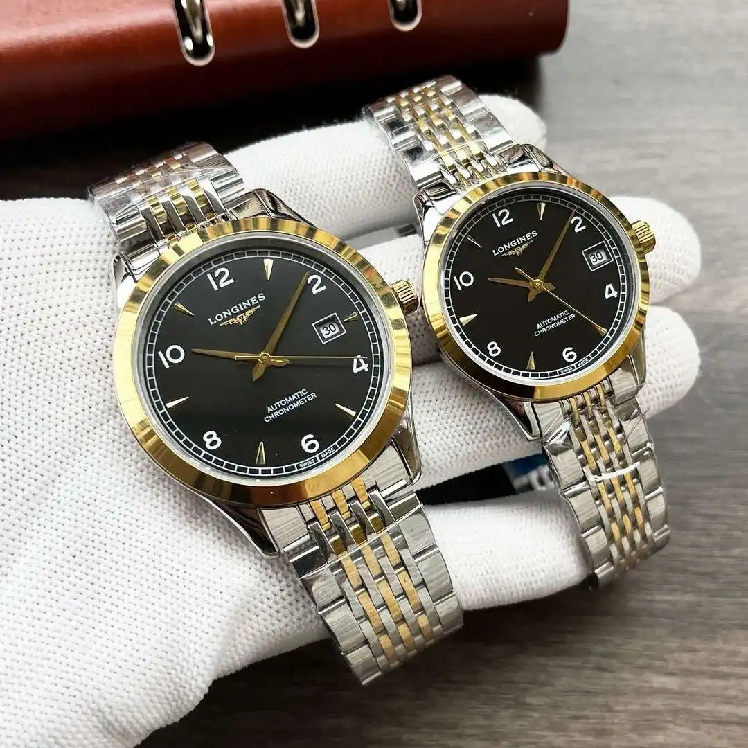 General Watches Longines Watch Lang@Couple Pair Watch with original fully automatic mechanical movement, top 316 stainless steel case and strap, mineral super mirror KK04250 view 8