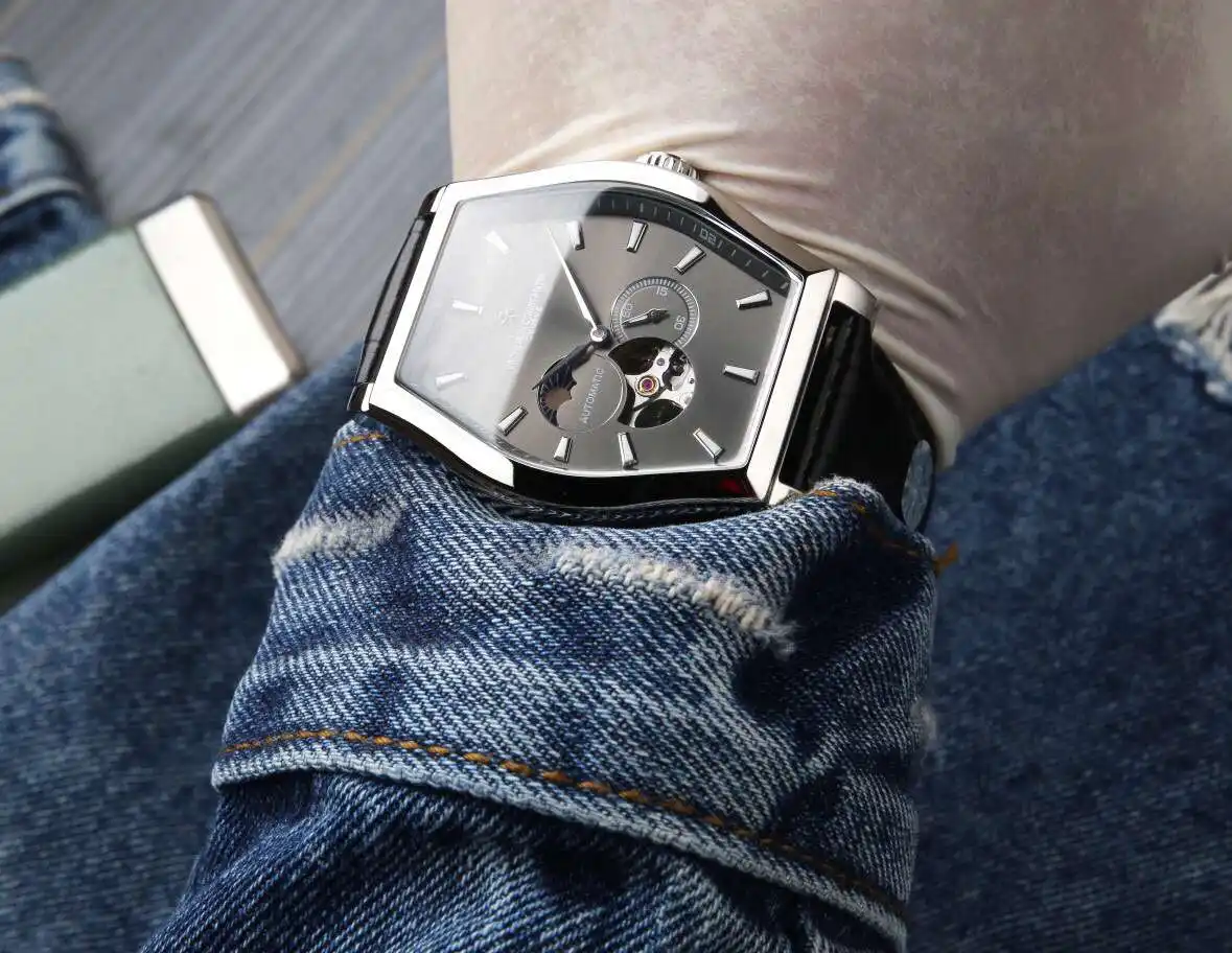 General Watches Vacheron Constantin Jiangshi@Denton Watch Men's watch with original fully automatic mechanical movement, top 316 stainless steel case and strap, mineral super mirror, diameter 40mm KK06850 view 7