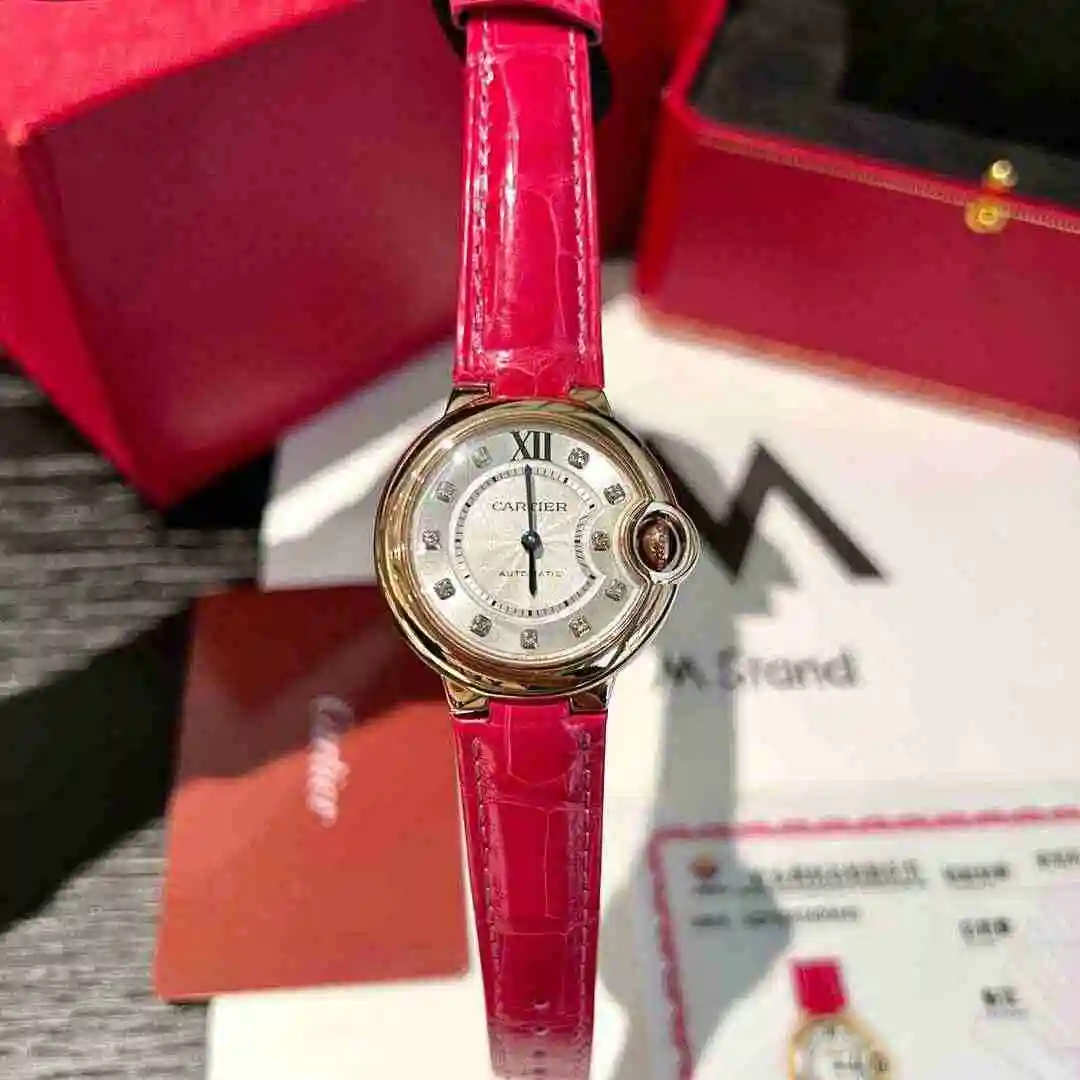 General Watches Cartier Watch Women's Watch Paired with Original Fully Automatic Mechanical Movement Top Grade 316 Precision Steel Case with Mineral Super Strong Mirror Diameter 33mm kk view 9