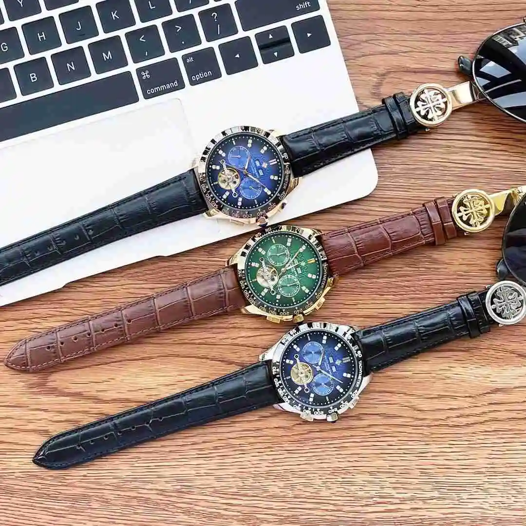 General Watches Patek Philippe Watch Men's Watch Paired with Original Fully Automatic Mechanical Movement Top Grade 316 Precision Steel Case Case with Mineral Super Strong Mirror Diameter 43mm KK05150 view 2