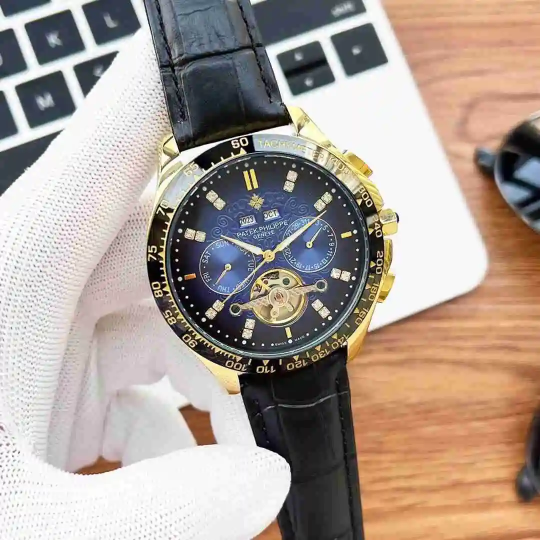 General Watches Patek Philippe Watch Men's Watch Paired with Original Fully Automatic Mechanical Movement Top Grade 316 Precision Steel Case Case with Mineral Super Strong Mirror Diameter 43mm KK05150 view 8