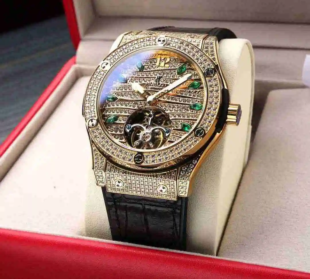 General Watches Hublot Yubo Watch Men's Watch Paired with Original Fully Automatic Mechanical Movement, Top Grade 316 Precision Steel Case with Mineral Super Strong Mirror Diameter 44mm kk07500 view 6