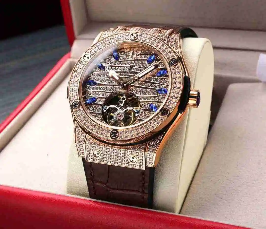 General Watches Hublot Yubo Watch Men's Watch Paired with Original Fully Automatic Mechanical Movement, Top Grade 316 Precision Steel Case with Mineral Super Strong Mirror Diameter 44mm kk07500 view 7