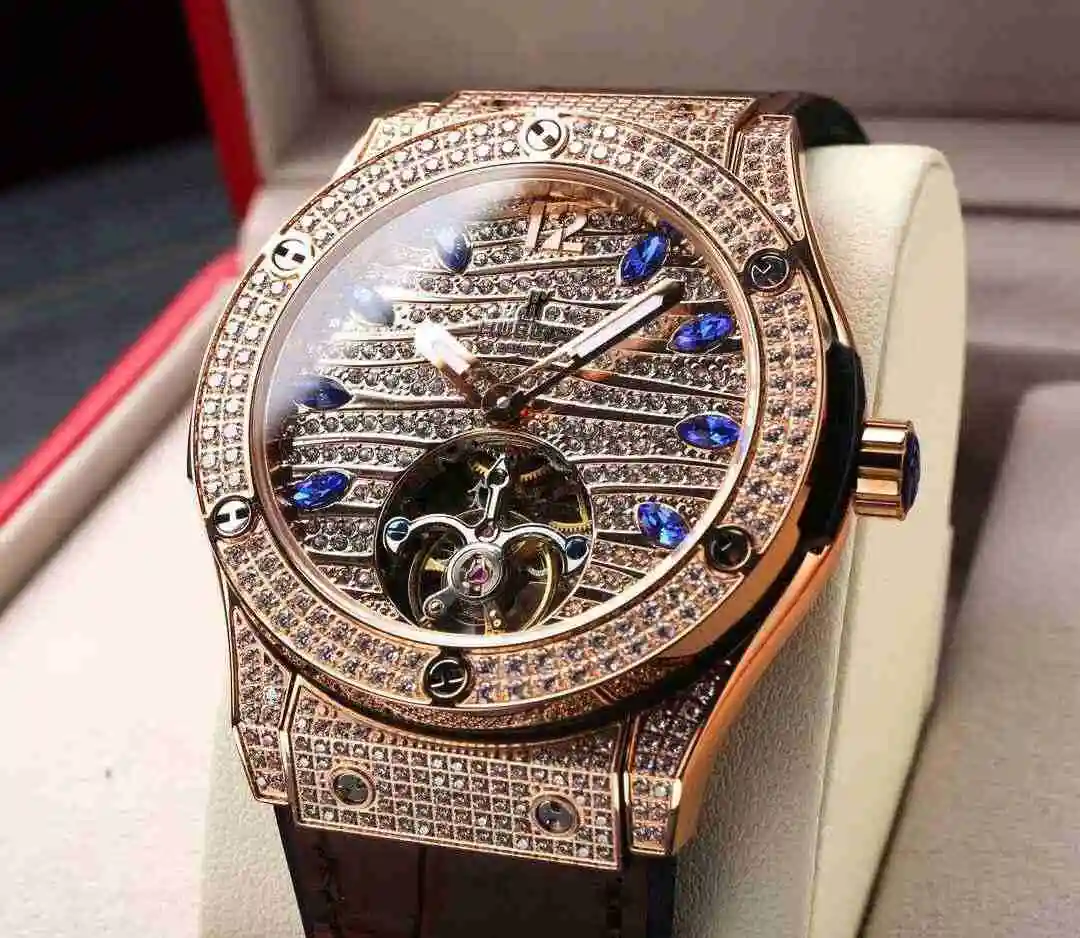 General Watches Hublot Yubo Watch Men's Watch Paired with Original Fully Automatic Mechanical Movement, Top Grade 316 Precision Steel Case with Mineral Super Strong Mirror Diameter 44mm kk07500 view 8