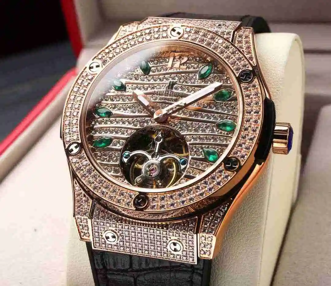 General Watches Hublot Yubo Watch Men's Watch Paired with Original Fully Automatic Mechanical Movement, Top Grade 316 Precision Steel Case with Mineral Super Strong Mirror Diameter 44mm kk07500 view 9