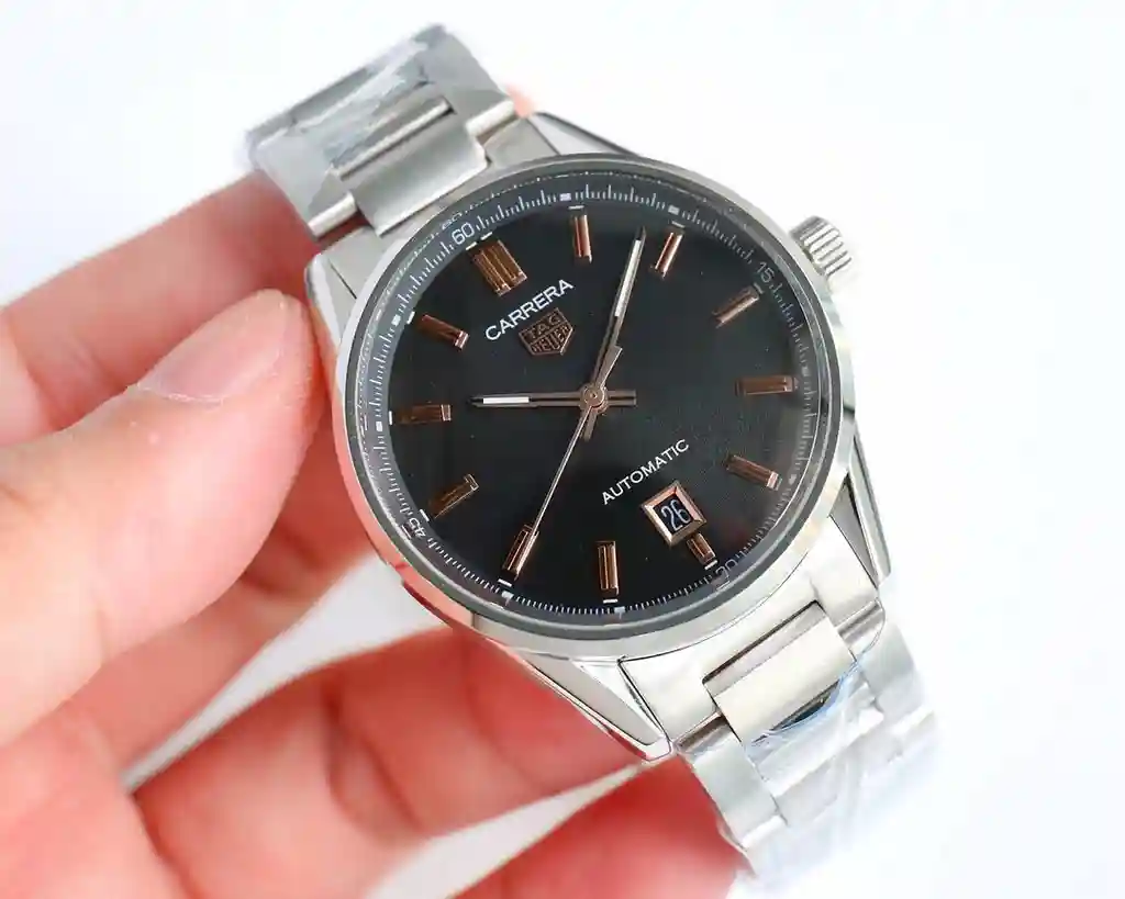 General Watches Tiger @ Tag Heuer men's watch with original fully automatic mechanical movement top 316 stainless steel case strap mineral super mirror diameter 40mm KK09800 1 view 7