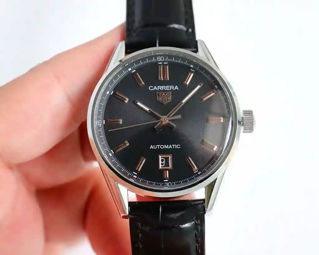 General Watches Tiger @ Tag Heuer men's watch with original fully automatic mechanical movement top 316 stainless steel case strap mineral super mirror diameter 40mm KK09800 1 view 9